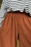 Made in Italy Cooper Needlecord Classic Barrel Leg Pant Auburn